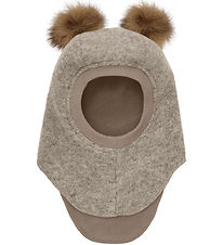 Huttelihut Balaclava - Ull - 2-lags - Camel Melert m. Dusk Huttelihut Balaclava - Ull - 2-lags - Camel Melert m. Dusk