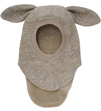 Huttelihut Balaclava - Wool - 2-layer - Camel Melange w. Ears Huttelihut Balaclava - Wool - 2-layer - Camel Melange w. Ears