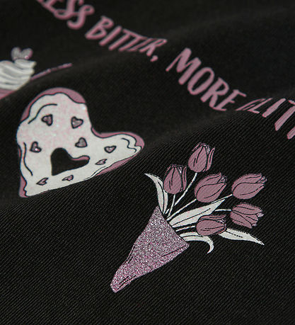 Blouse Name It - NkfVeen - Black/Plus Glitter Blouse Name It - NkfVeen - Black/Plus Glitter