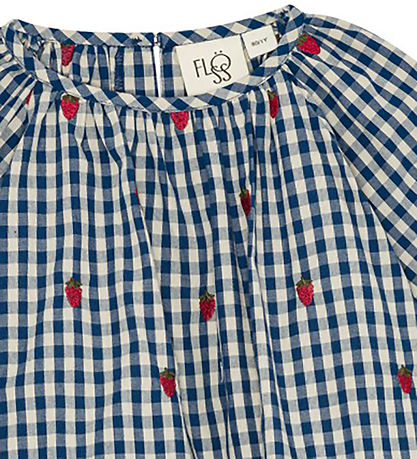 Blouse Flöss - Nolly - Berry Blue chèque Blouse Flöss - Nolly - Berry Blue chèque