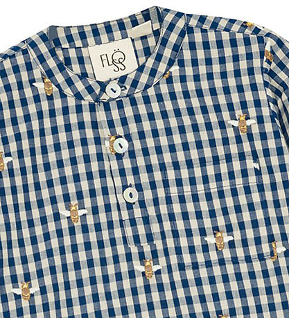 Chemise Flöss - Olivian - Bee Blue chèque Chemise Flöss - Olivian - Bee Blue chèque
