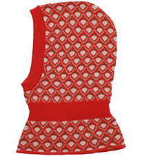 Flöss Balaclava - Wool - Single Layer - Knitted - Zuri - Red Ber Flöss Balaclava - Wool - Single Layer - Knitted - Zuri - Red Ber