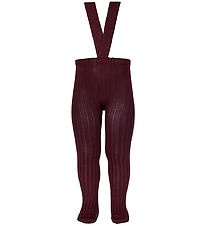 Condor Tights w. Suspenders - Rib - Syrah Condor Tights w. Suspenders - Rib - Syrah