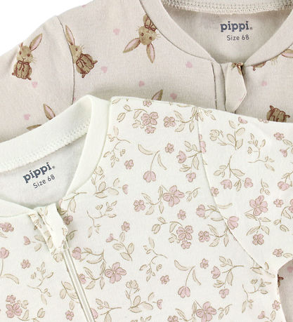 Pippi Baby Strampler - Schlafanzug - 2er-Pack - Violett Ice