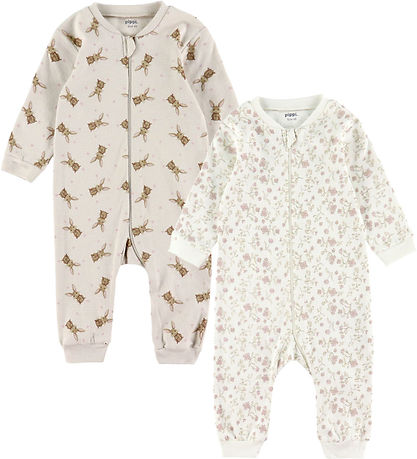 Pippi Baby Strampler - Schlafanzug - 2er-Pack - Violett Ice
