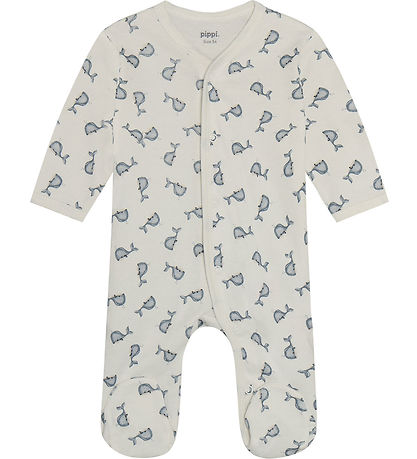 Chemises de Nuit av. Pieds Pippi Baby - 2 Pack - Silex Stone Chemises de Nuit av. Pieds Pippi Baby - 2 Pack - Silex Stone