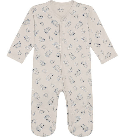 Chemises de Nuit av. Pieds Pippi Baby - 2 Pack - Silex Stone Chemises de Nuit av. Pieds Pippi Baby - 2 Pack - Silex Stone