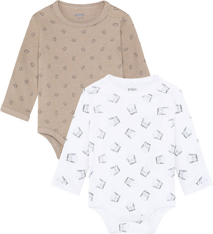 Bodies m/l Pippi Baby - 4 Pack - Jour de pluie Bodies m/l Pippi Baby - 4 Pack - Jour de pluie