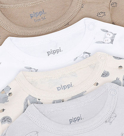 Bodies m/l Pippi Baby - 4 Pack - Jour de pluie Bodies m/l Pippi Baby - 4 Pack - Jour de pluie