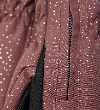 Moufles av. Fermeture éclair En Fant - Amandes glacées av. Or à  Moufles av. Fermeture éclair En Fant - Amandes glacées av. Or à