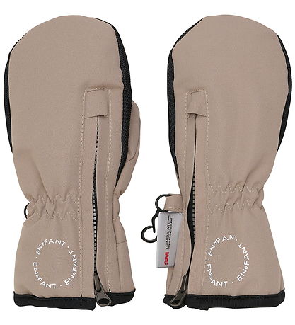 En Fant Mittens w. Zipper - Fungi
