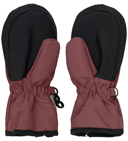 Moufles av. Fermeture éclair En Fant - Rose Taupe Moufles av. Fermeture éclair En Fant - Rose Taupe