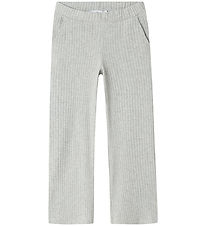 Pantalon Name It - Rib - Polyester/Viscose - NkfOlene - Grey Mél Pantalon Name It - Rib - Polyester/Viscose - NkfOlene - Grey Mél