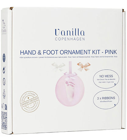 Empreinte de main et de pied Set av. Ruban Vanilla Copenhagen -  Empreinte de main et de pied Set av. Ruban Vanilla Copenhagen -