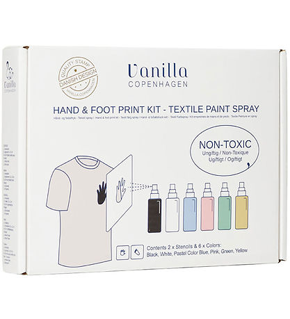 Empreinte de main et de pied Set Vanilla Copenhagen - Spray text Empreinte de main et de pied Set Vanilla Copenhagen - Spray text