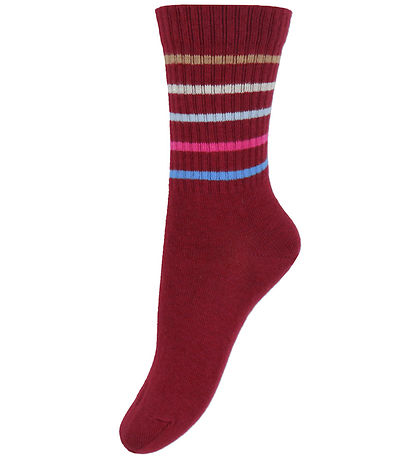 Chaussettes Melton - Tomates séchées av. A Rayures Chaussettes Melton - Tomates séchées av. A Rayures