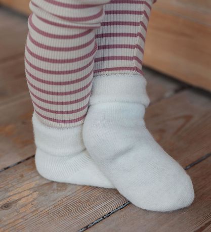 Minipop Socken - Wolle - Off White