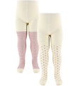 Minipop Tights - Bamboo - 2-Pack - Pale Pink