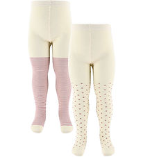 Minipop Tights - Bamboo - 2-Pack - Pale Pink