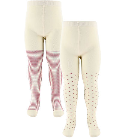 Minipop Tights - Bamboo - 2-Pack - Pale Pink