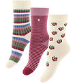 Minipop Socken - Bambus - 3er-Pack - Brombeere Mix