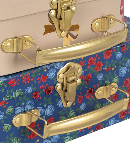 Konges Sløjd Cardboard Suitcase - 2-Pack - Magic Blue