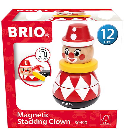 Blocs Empilables BRIO - Magnétique - Clown - 5 Parties Blocs Empilables BRIO - Magnétique - Clown - 5 Parties