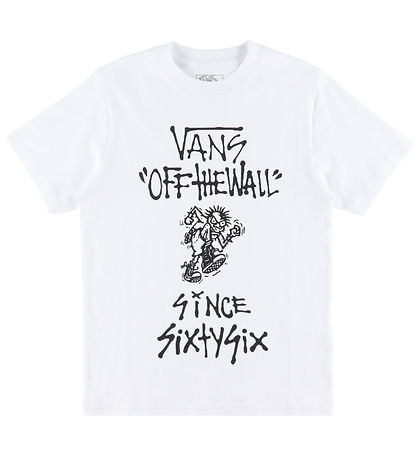 Vans T-shirt - Easy Loose - White w. Print