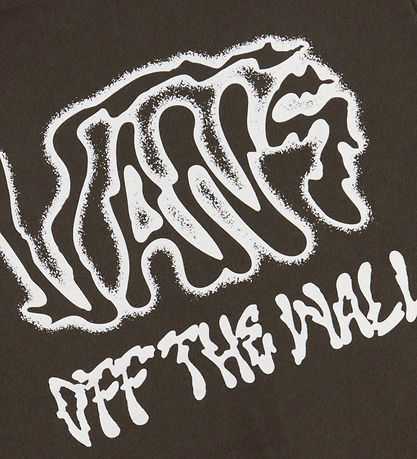 Vans Cardigan - Rippled - Coal Brown w. Print