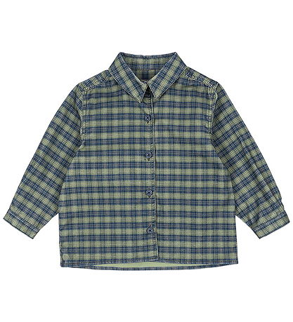 Chemise Konges Sløjd - Velours Côtelé - Cara - Laurier Blue Chèq Chemise Konges Sløjd - Velours Côtelé - Cara - Laurier Blue Chèq