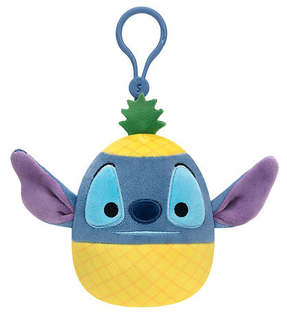 Pendentif de sac Squishmallows - 9 cm - Disney Pineapple Stitch  Pendentif de sac Squishmallows - 9 cm - Disney Pineapple Stitch