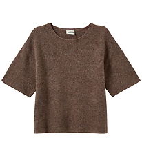 Sofie Schnoor T-skjorte - Strikk - CerinSY - Brown Melange