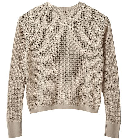 Sofie Schnoor Cardigan - Knitted - CisseSY - Beige w. Pointelle