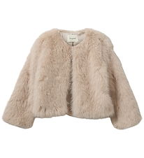 Sofie Schnoor Jacket - Faux Fur - FullaSY - Light Grey