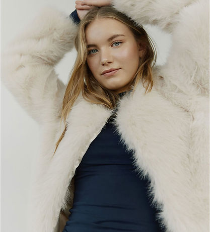Sofie Schnoor Jacket - Faux Fur - FullaSY - Light Grey