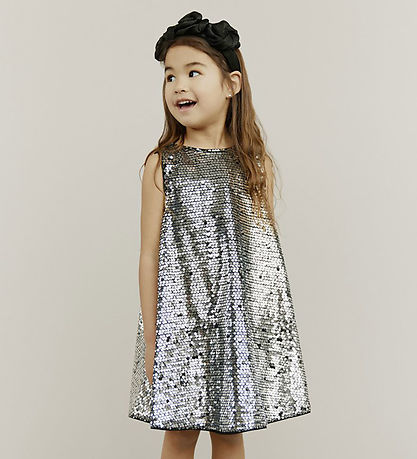 Sofie Schnoor Dress - SallySK - Silver w. Sequins