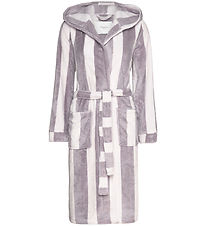 Rosemunde Bathrobe - Fleece - Lilac Stripe