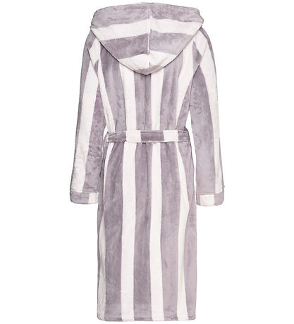 Rosemunde Bathrobe - Fleece - Lilac Stripe