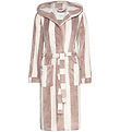 Rosemunde Bathrobe - Fleece - Powder Stripe Print