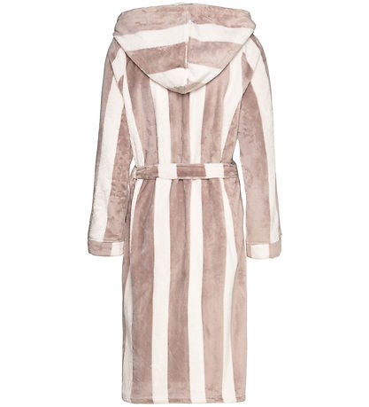 Rosemunde Bathrobe - Fleece - Powder Stripe Print
