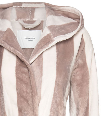 Rosemunde Bathrobe - Fleece - Powder Stripe Print