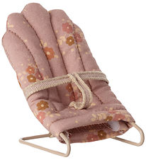 Maileg Miniature Reclining Chair - My - Pink w. Flowers