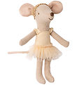 Maileg Ballet Dancer Mouse w. Tripod - Julie - Big Sister - Beig