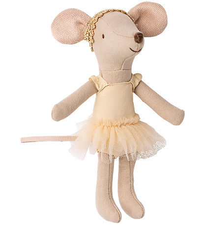 Maileg Ballet Dancer Mouse w. Tripod - Julie - Big Sister - Beig