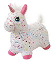 Krea Jumping Animal - Hop & Bounce Plush Horse - Rainbow w. Whit Krea Jumping Animal - Hop & Bounce Plush Horse - Rainbow w. Whit