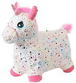 Krea Jumping Animal - Hop & Bounce Plush Unicorn w. Pink Hair