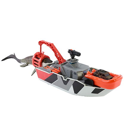 Jurassic World Toys - Rebirth Mosasaurus Rescue Boat