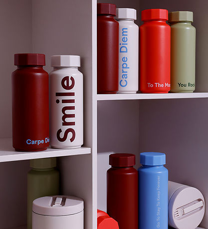 Bouteille Thermos Design Letters - 500 ml - Sourire - Pastel Bei Bouteille Thermos Design Letters - 500 ml - Sourire - Pastel Bei