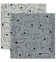 Done by Deer Baby Swaddle - 120x120 cm - 2-Pack - Contour Grey