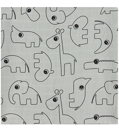 Done by Deer Baby Swaddle - 120x120 cm - 2-Pack - Contour Grey